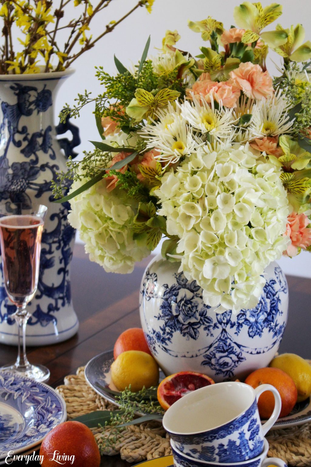 Citrus – Flowers – Blue & White